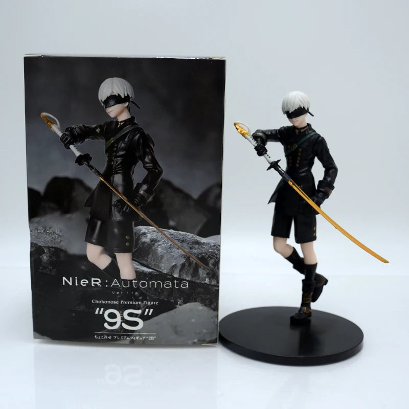 18cm NieR:Automata Ver1.1a YoRHa No.2 Type B Anime Girl Figure NieR Automata YoRHa No.9 Type 9S/2B Action Figure Model Doll Toys