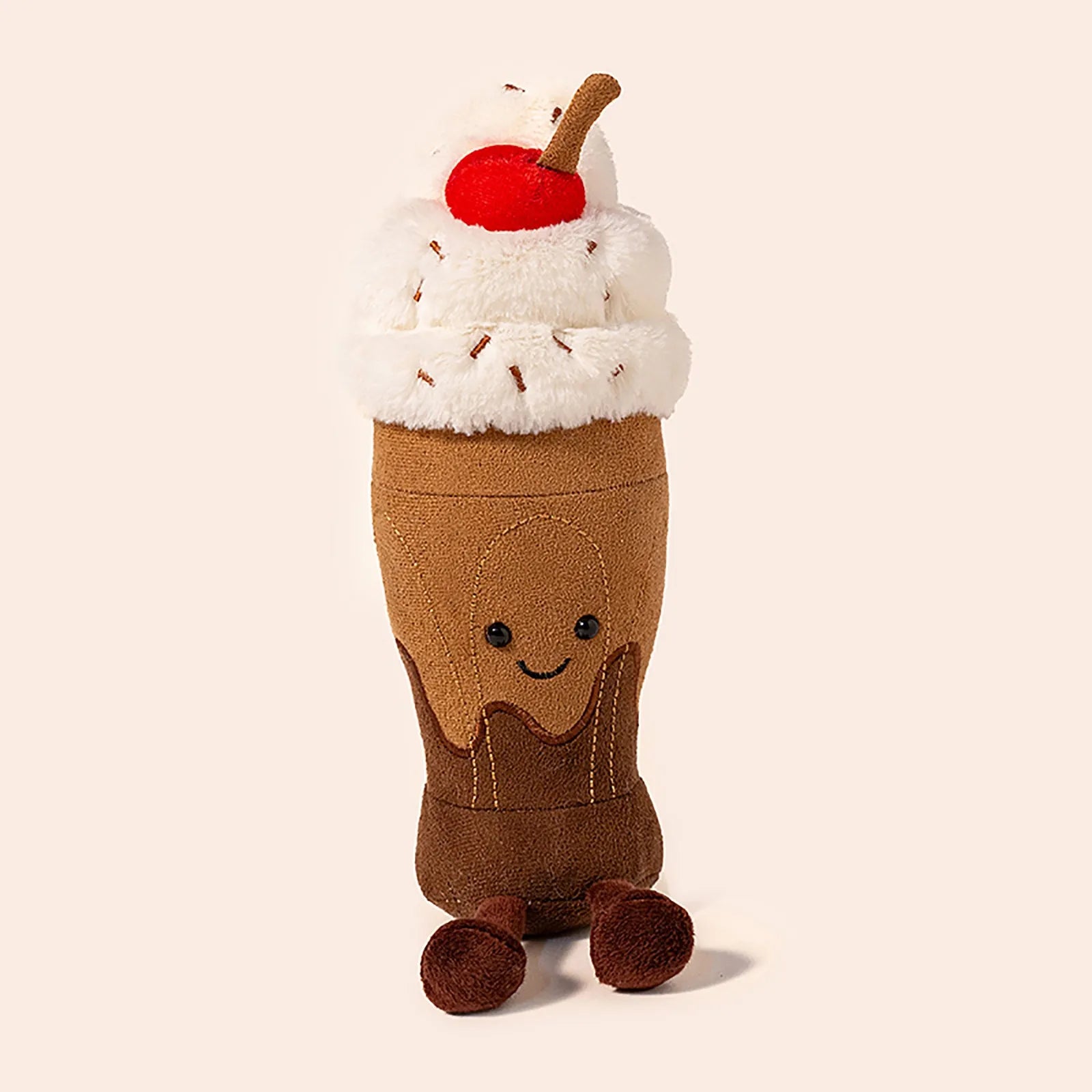 Jelly Cat 25cm Chocolate Milkshake 10cm Ice Cream Doll Desktop Decoration Cat And Dog Companion Toy Pet Holiday Gift