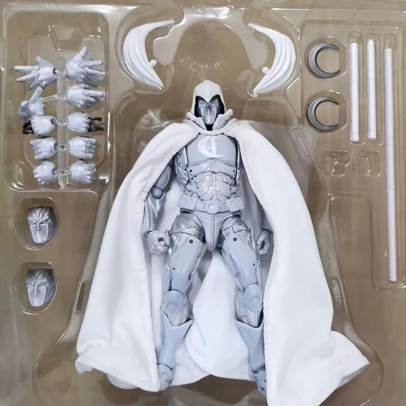 16cm Moon Knight Figure Revoltech AMAZING YAMAGUCHI Avengers Marc Spector Action Figurine Collection Ornament Model Toys Gifts