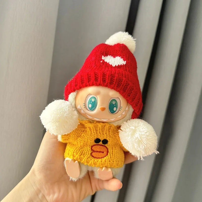 17cm Mini Plush Doll'S Clothes Outfit Accessories For Korea Kpop Exo Labubu I II Idol Dolls Sitting Party Series Clothing Gift