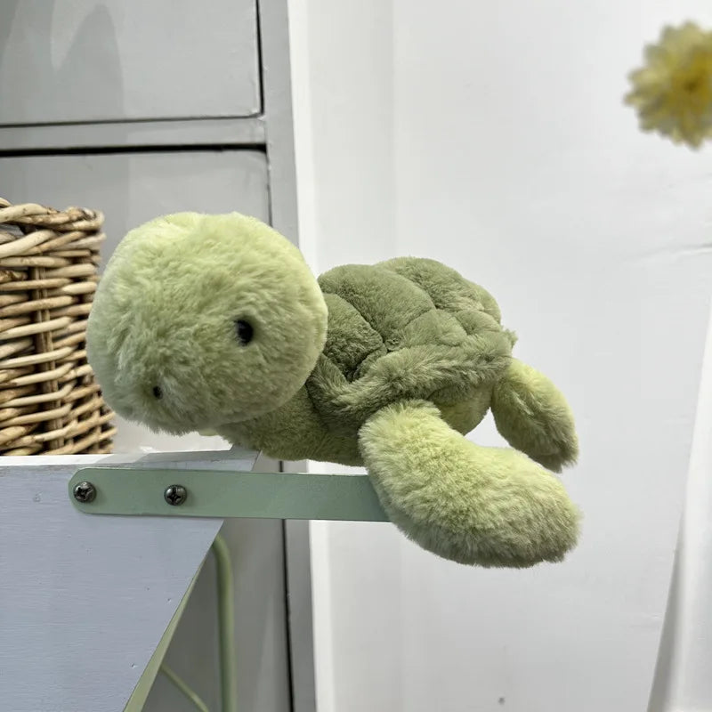 jelly cat 28cm Turtle Plush Doll Creative Companion Plush Toy Doll Simulation Turtle Pet Toy Children'S Holiday Gift