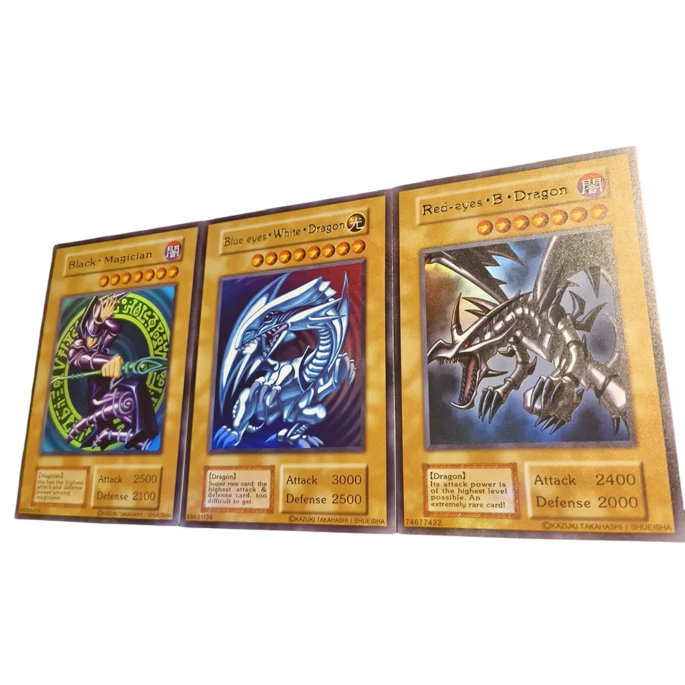 Anime Yu-Gi-Oh DIY ACG Premium Glitter Collectible Card Boy Games Toys Christmas Birthday Gifts Slifer the Sky Dragon Tormentor
