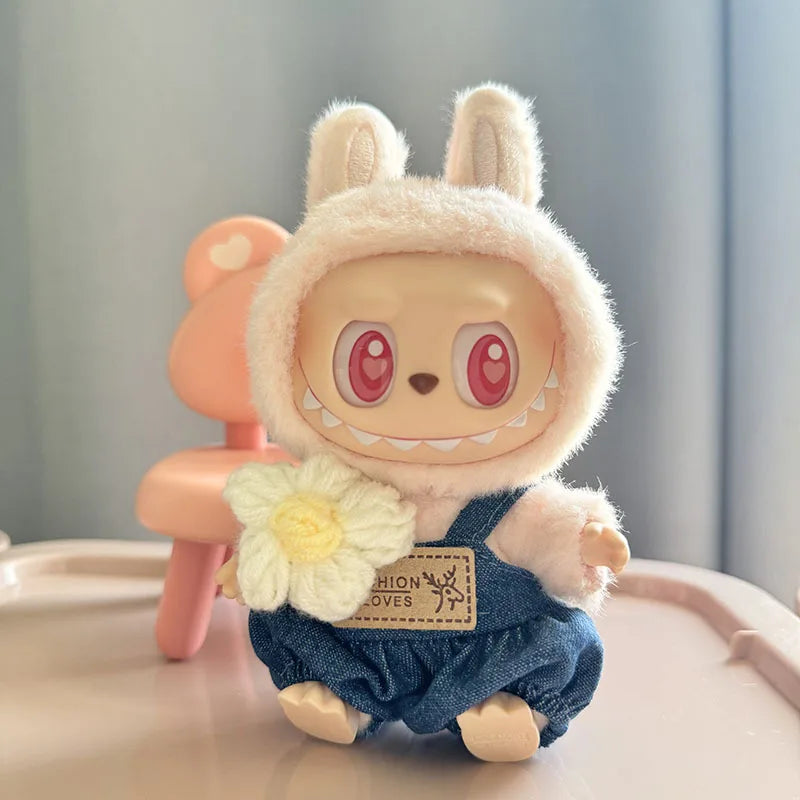 17cm Mini Plush Doll'S Clothes Outfit Accessories For Korea Kpop Exo Labubu I II Idol Dolls Sitting Party Series Clothing Gift