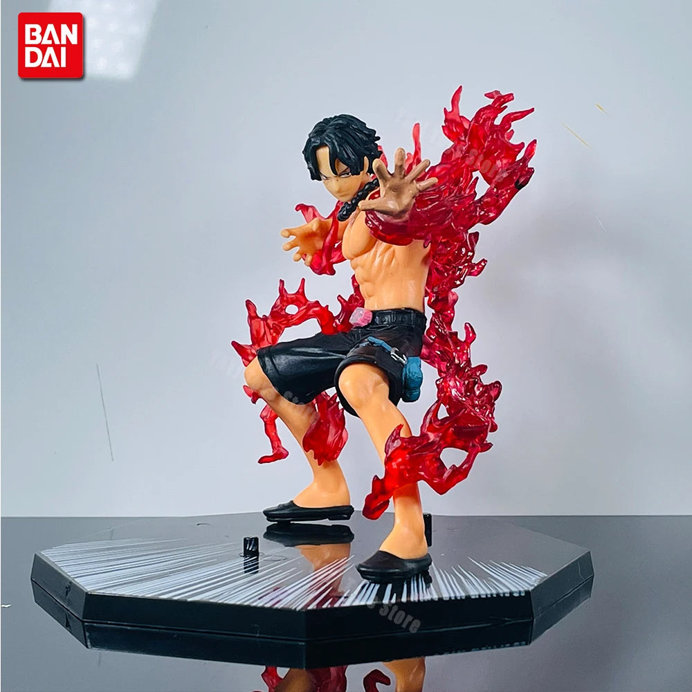 One Piece Anime Figure Fire Fist Luffy Ace Sanji Battle Model Dolls PVC sabo Action Figurine Zoro Ghost Three-Knife Toys