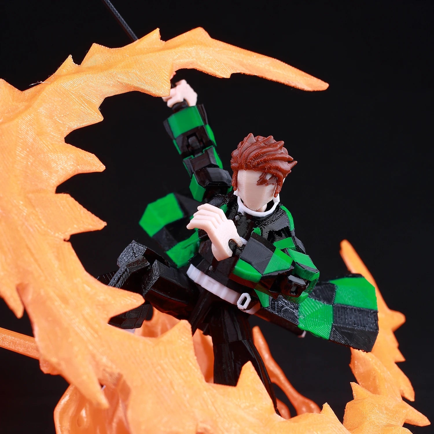 9L 3D Printed Demon Slayer Tanjiro Kamado Lucky Dummy 13 Movable Shapeshift Action Figures Mannequin Toys for Anime Fans