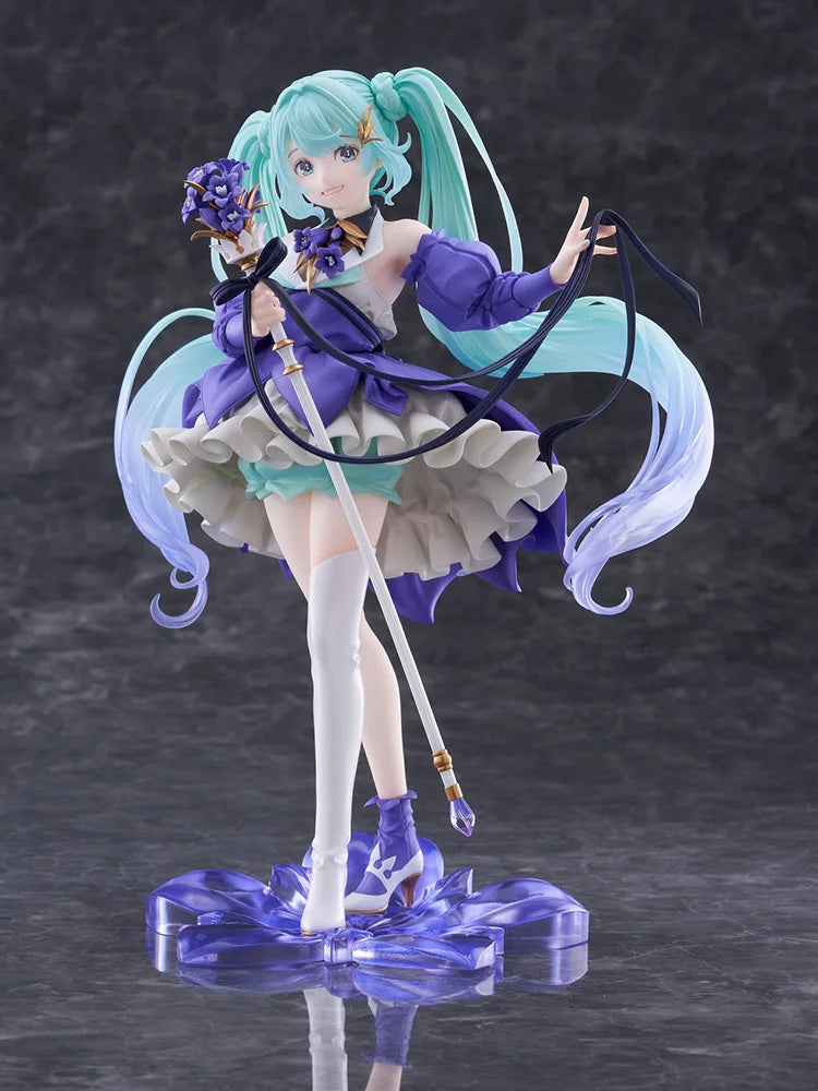 Taito Vocaloid Hatsune Miku 2024 Birthday Flower Ver. Figure Amp 21cm Figurine Collectible Anime Model Toy Kid Gifts