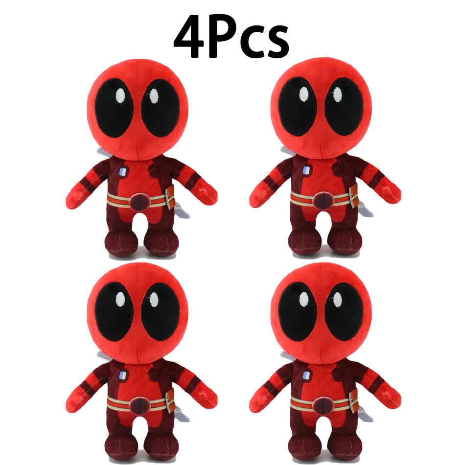 12-22cm Marvel Deadpool Plush Stuffed Toys Cartoon Comics Figures Soft Dolls Pendant Kids Birthday Gifts Kawaii Xmas Decor