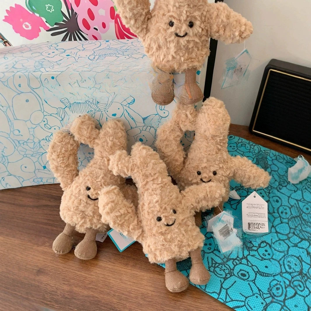 Jellycat With Tags JELLYCAT New Fun Ginger Baby Cute Plush Toy Soothing Good Thing Ginger Nearly Stuffed Doll Holiday Gift Cute