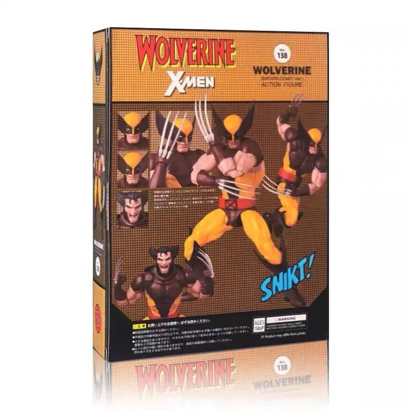 In-Stock Ct Toys Wolverine Mafex 138 Figure Brown Comic X-Men Action Figure Shf Anime Figurine Ko Model Kid Toy Christmas Gift