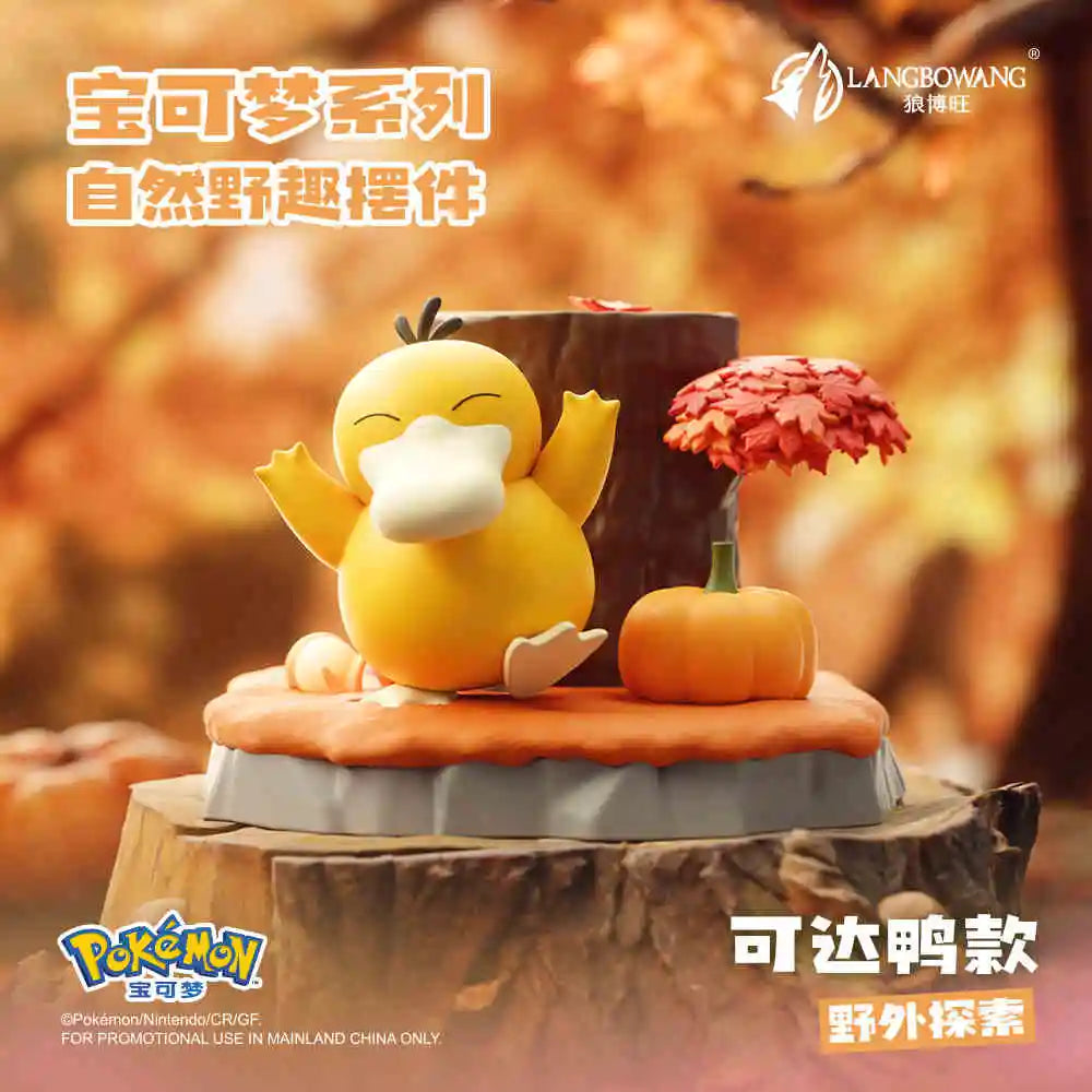 Pokemon Pikachu Psyduck Slowpoke Meowth Series Natural Wilderness Fun Action Figure Model For Birthday Toys Gift