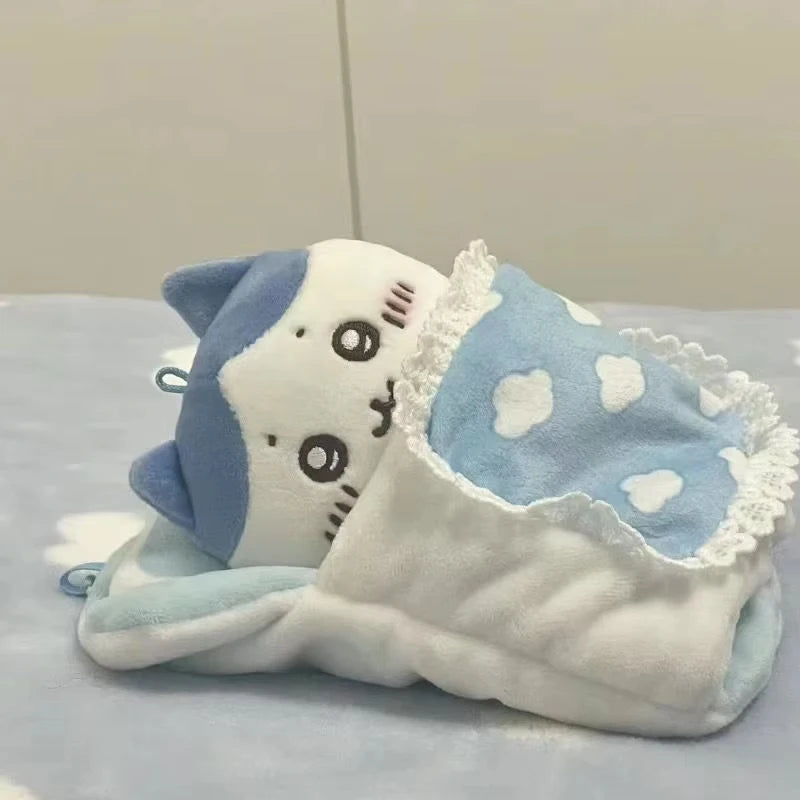 Cute Sleeping Bag Chiikawa Baby Sleeping Bag Cotton Plush Doll Chiikawa Plush Keychain Bag Pendant Decorative Plush Toy Gift