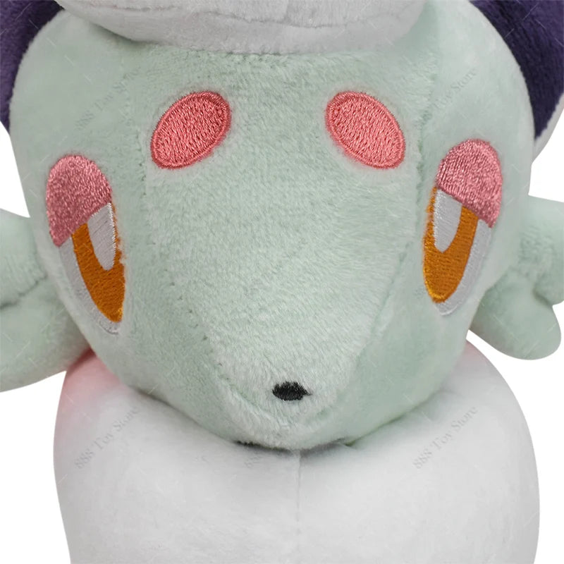 New Arrival Pokemon Plush Shiny Hisuian Zorua Soft Stuffed Animal Toy Anime Hisuian Zorua Plushie Dolls For Kids Birthday Gifts
