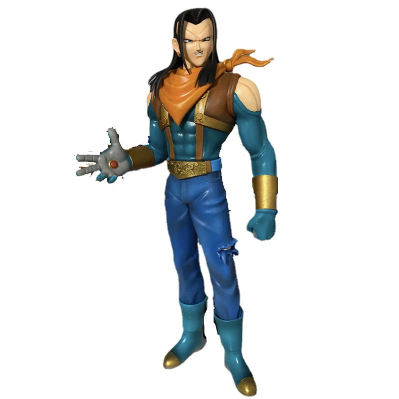 24CM Anime Dragon Ball Z Android 17 18 Figure Android 18 PVC Action Figures Collection Model Toys for Children Christmas Gifts Action figure