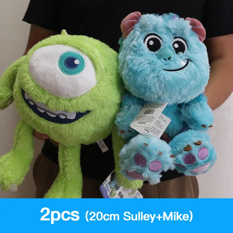 Kawaii Disney Monsters University Stuffed Toys Set Movies And Tv James P Sullivan Mike Mr.Q Cute Anime Stuff Gift For Girlfriend