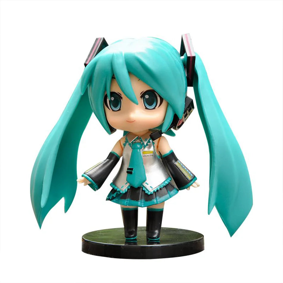 Hatsune Miku Figure Mini Character Ornaments Kawai Pink Green Hatsune Home desk Decoration