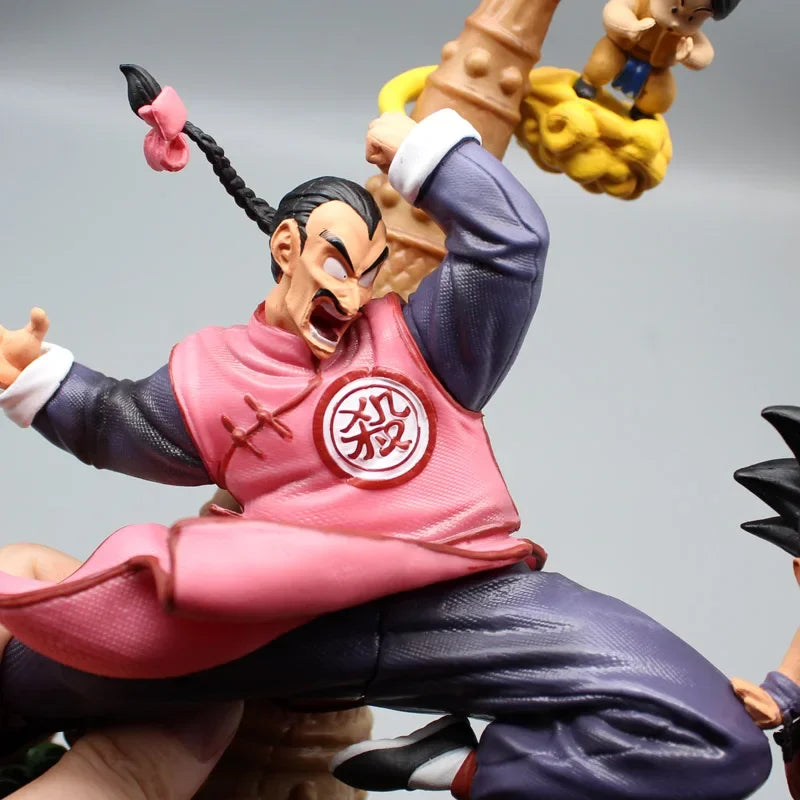 27.5cm Dragon Ball Upa Action Figure Childhood Goku Figure VS Tao Pai Pai Figurine DBZ Anime PVC Collection Toy for Kids Gift