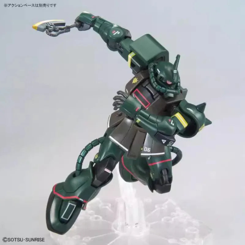 Bandai HG MS-06 ZAKU II GUNDAM Anime Action Figure Assembly Model Toy Gift Children Boy