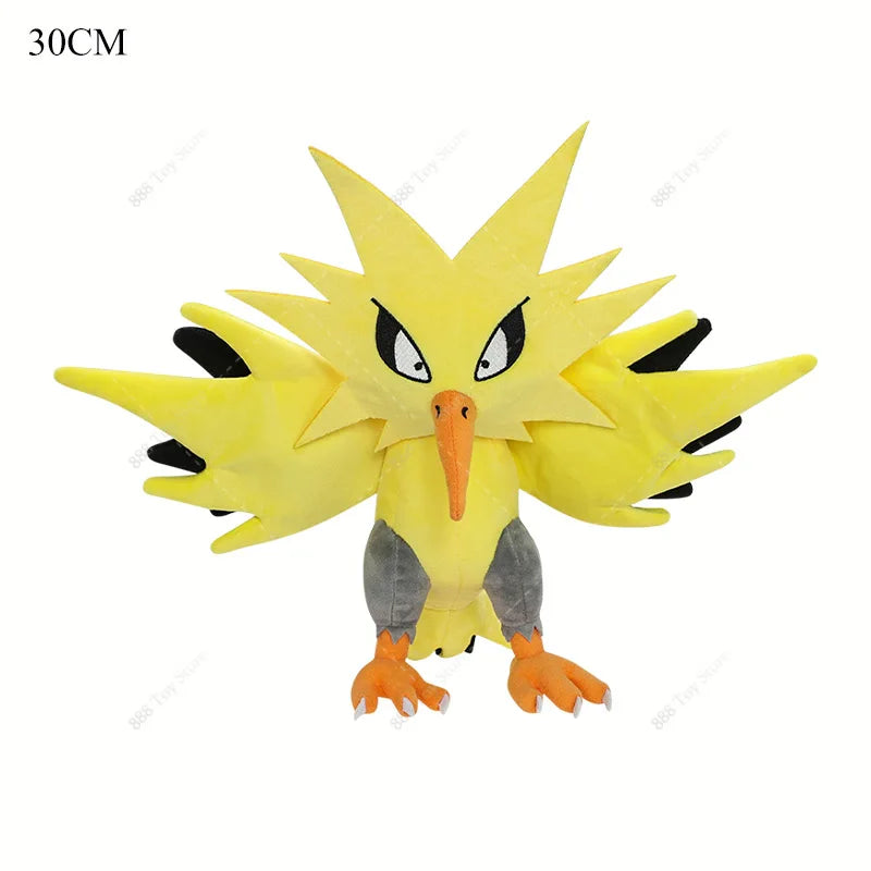 Pokemon Plush Toy Anime Garchomp Exeggutor Zapdos Cubone Ninetales Lucario Butterfree Mimikyu Poke Ball Stuffed Peluche Boy Gift