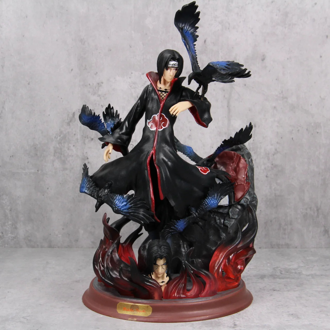 Naruto Crow Hall Itachi GK Uchiha Itachi Statue Anime Model Ornaments Hand-made Collection Gift, Naruto Anime Figure Uchiha Itachi Pvc Action Figure