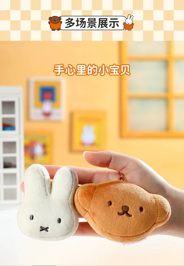 Kawaii Miffy Boris Plush Keychain Hanging Doll Toy Pendant Cute Toy Decorated Gift