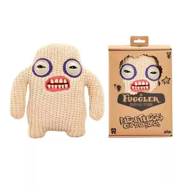 Fuggler Big Teeth Monster Pendant Keya Funny Ugly Big Tooth Monster Toy Bag Plush Keychain Pendant Doll Holiday Gifts