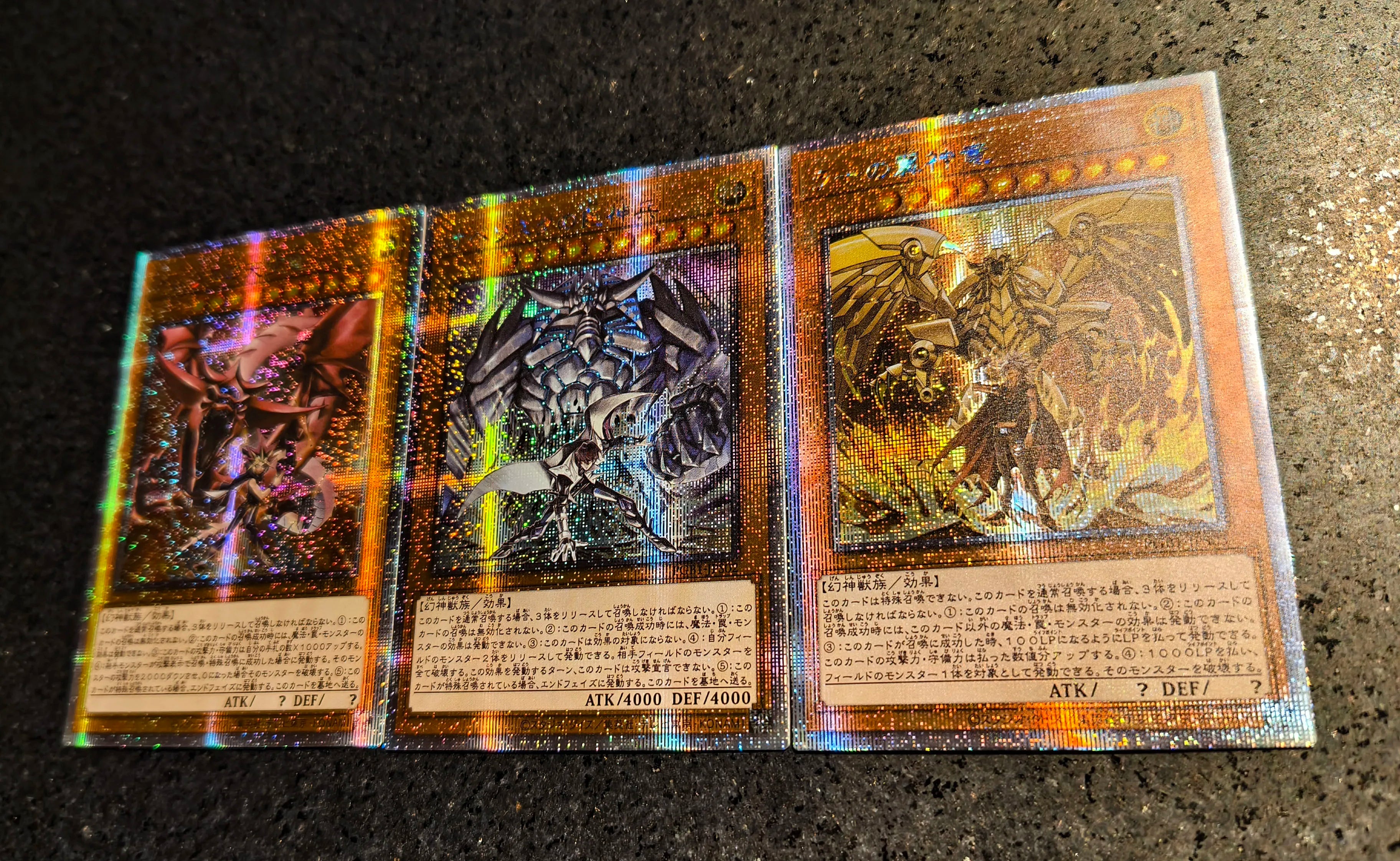 Anime Yu-Gi-Oh DIY ACG Premium Glitter Collectible Card Boy Games Toys Christmas Birthday Gifts Slifer the Sky Dragon Tormentor