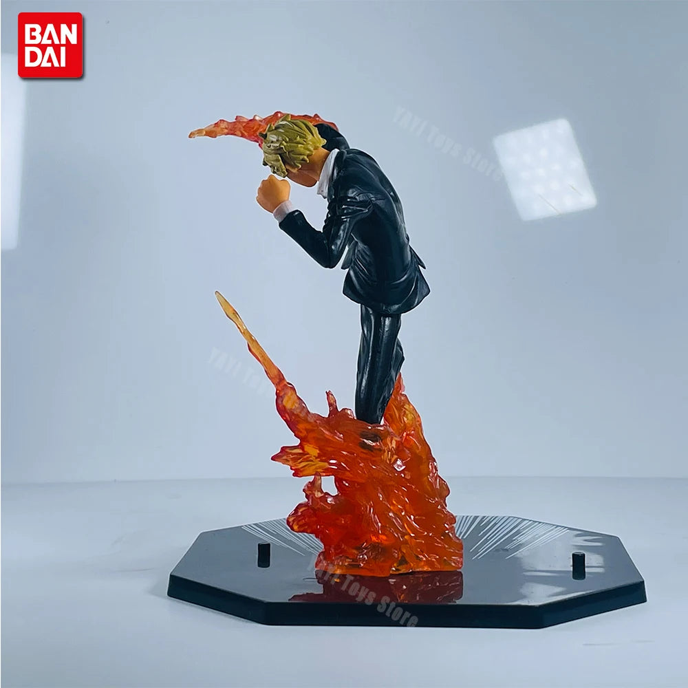 One Piece Anime Figure Fire Fist Luffy Ace Sanji Battle Model Dolls PVC sabo Action Figurine Zoro Ghost Three-Knife Toys