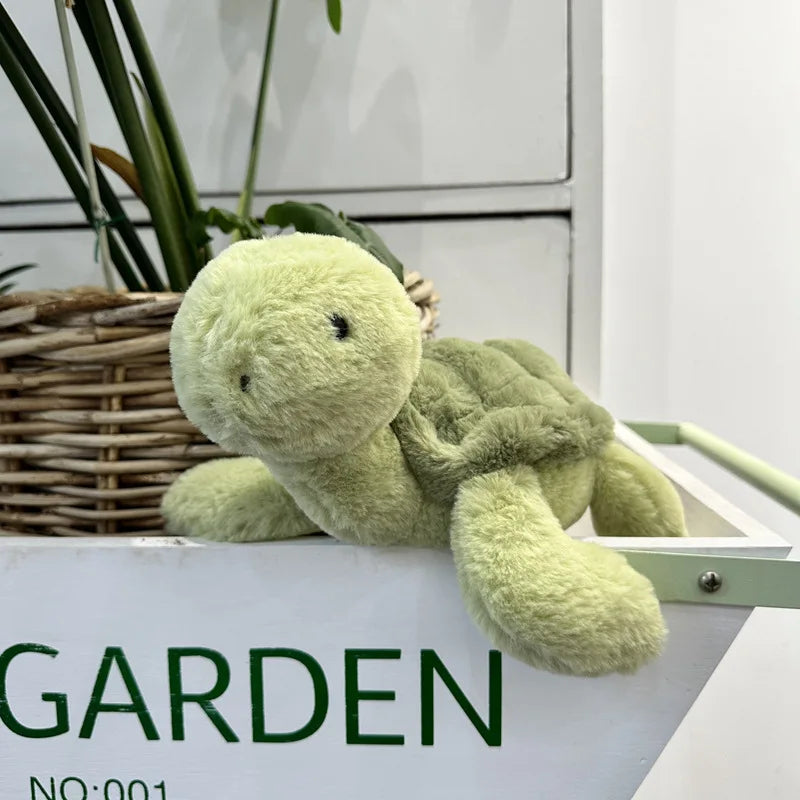 jelly cat 28cm Turtle Plush Doll Creative Companion Plush Toy Doll Simulation Turtle Pet Toy Children'S Holiday Gift