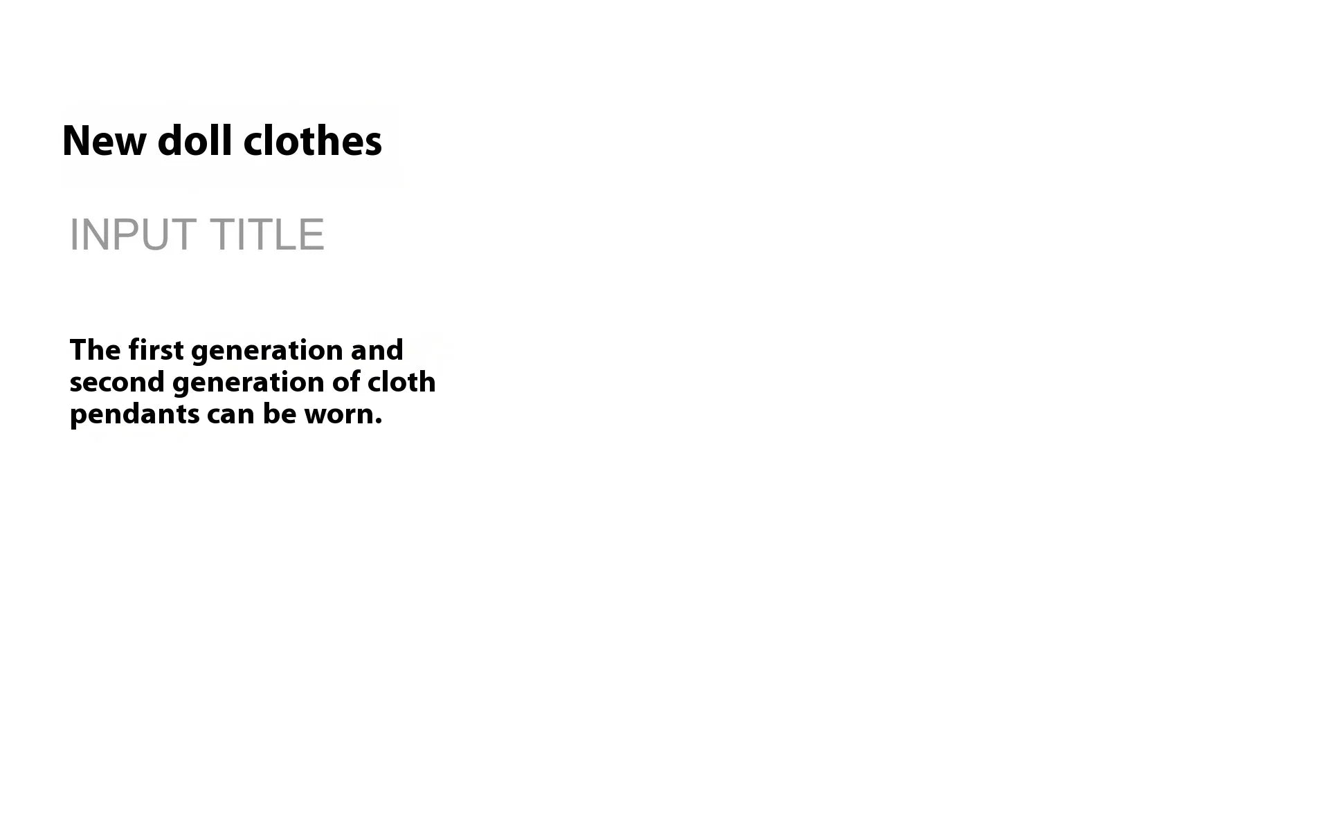 The first and second generations of Labubu only sell 17cm seated party clothes accessories inverted triangle workwear fashion (No Doll)