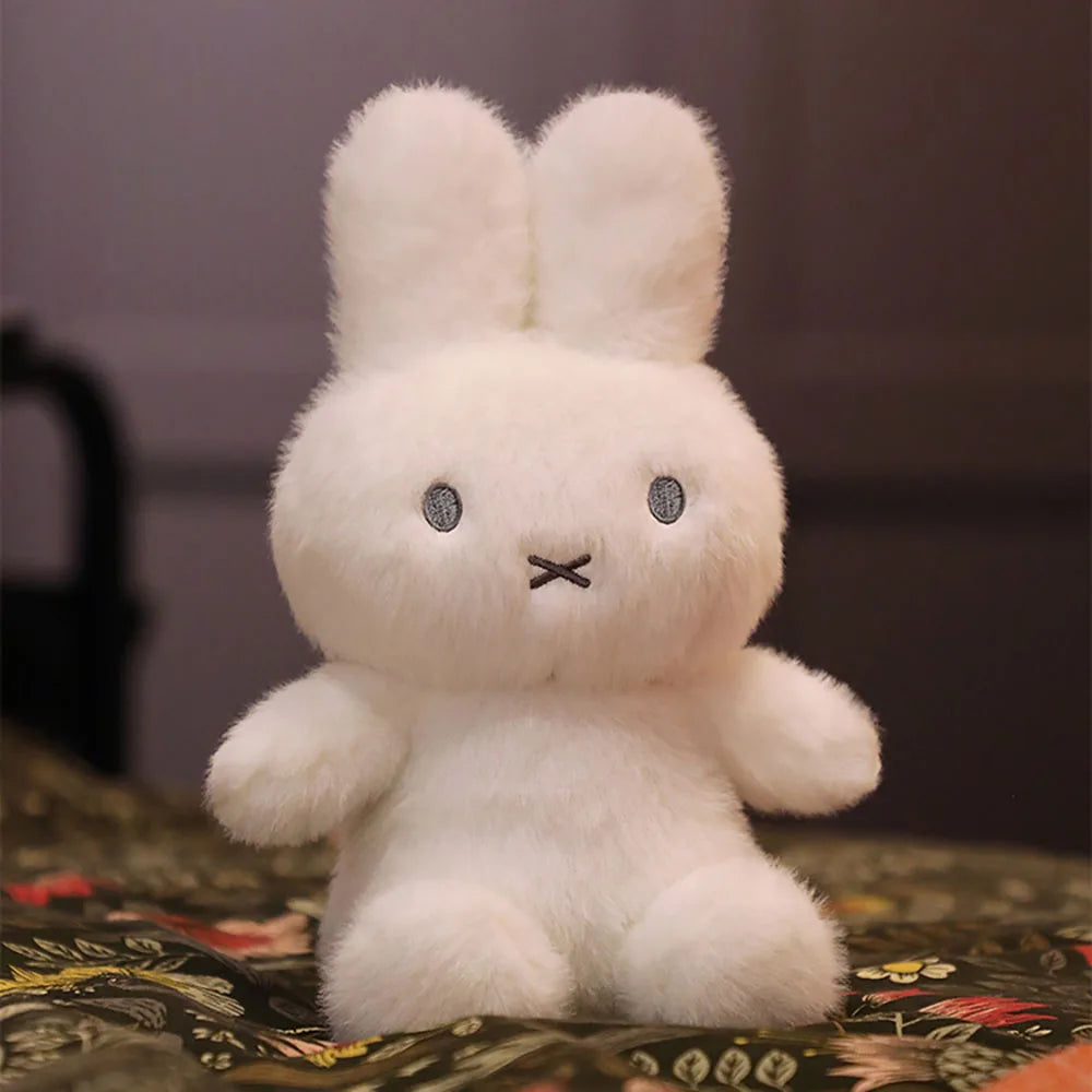 Kawaii Miffy Cute Plush Doll Cartoon Rabbit Bedroom Hug Pillow Ornament Soothing Toy Girl Festival Gift