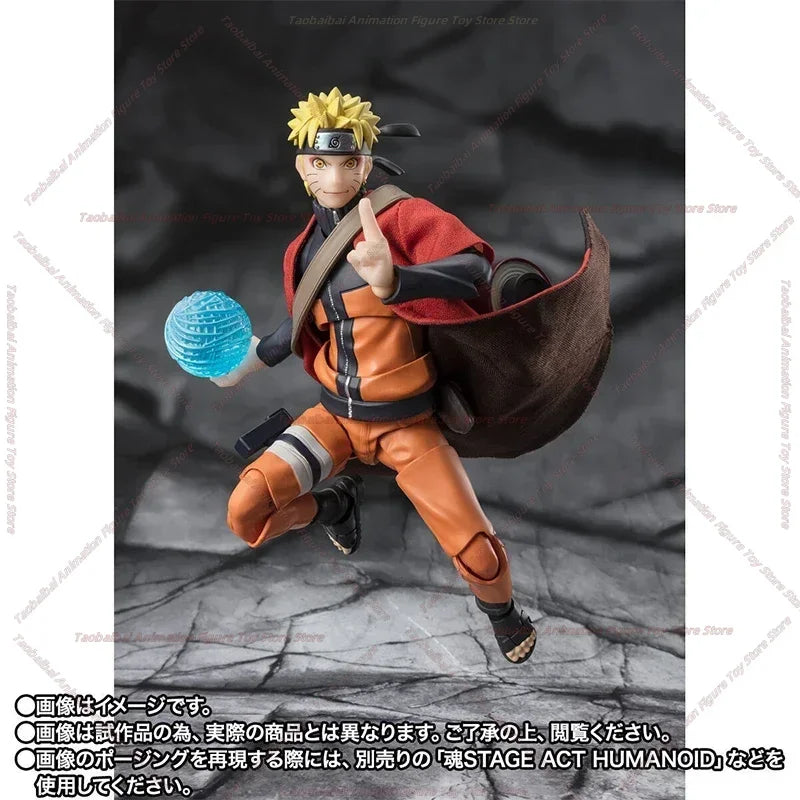 SHF NARUTO UZUMAKI SAGE MODE Anime full Action Figure Finished Model Kit box Toy Gift for kids