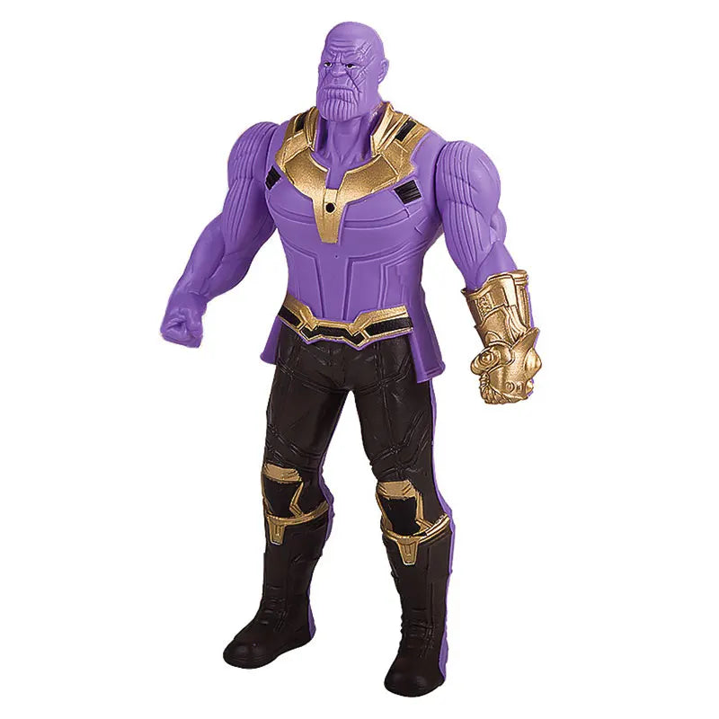 2024 Marvel Spiderman Hulk Ironman Anime Action Figure Toy Christmas Gift Pvc Movable Joints Luminous Doll Collection Model Toy