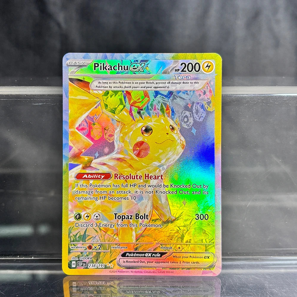 Holographic Game Trading Collection PTCG Proxy Cards Charizard Pikachu Mew EX Singl PKM Foil Cards Gengar VMAX Skyridge (SK)