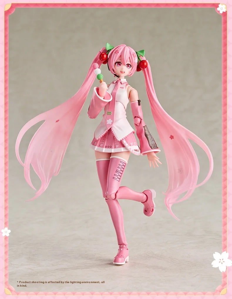 Blokees Blockman Cherry Blossom Future Hatsune Miku Miracle Version Sakura Future Doll Model Birthday Gift