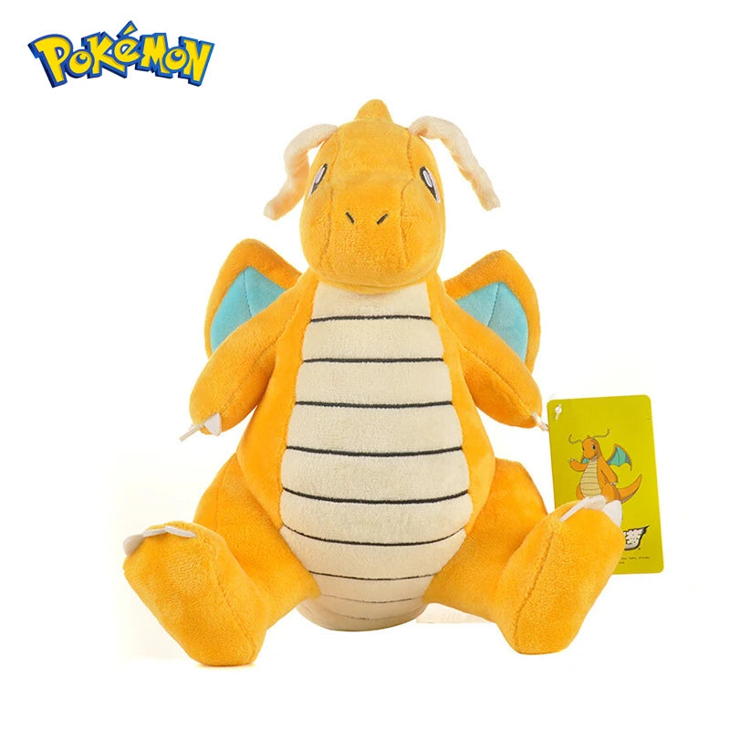 Pokemon Kawaii Dragonite Stuffed Toys Cartoon&Cute Fast Dragon Plush Dolls Throw Pillow Birthday Gift For Kids Friends Boys