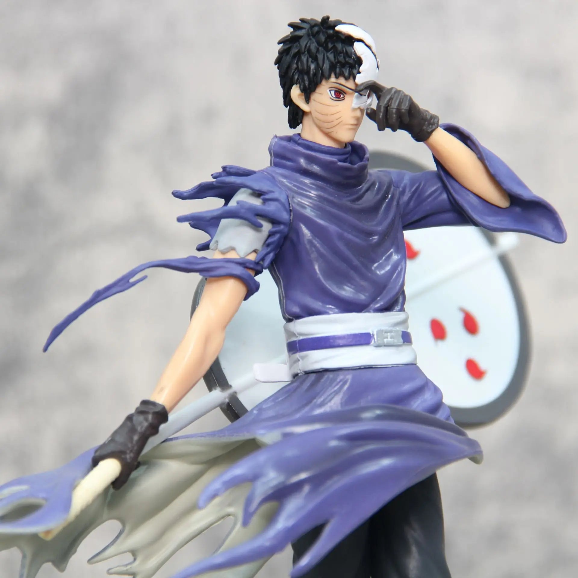 27cm Naruto Anime Figures Gk Ten Year Ninja Uchiha Obito Akatsuki Double Head Interchange Model Action Doll Collectable Boy Toys