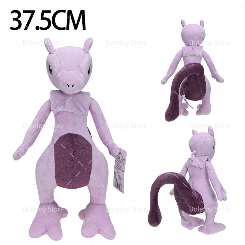 37cm Pokemon Plush Toy Mewtwo Anime Soft Stuffed Animal Toy Kawaii Cartoon Dolls Christmas Birthday Gifts for Children