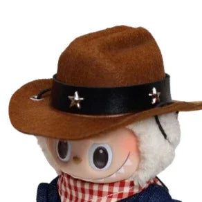 17cm Labubu Doll Cowboy Style Doll Clothes Set Doll Decoration Accessories Ropa Labubu