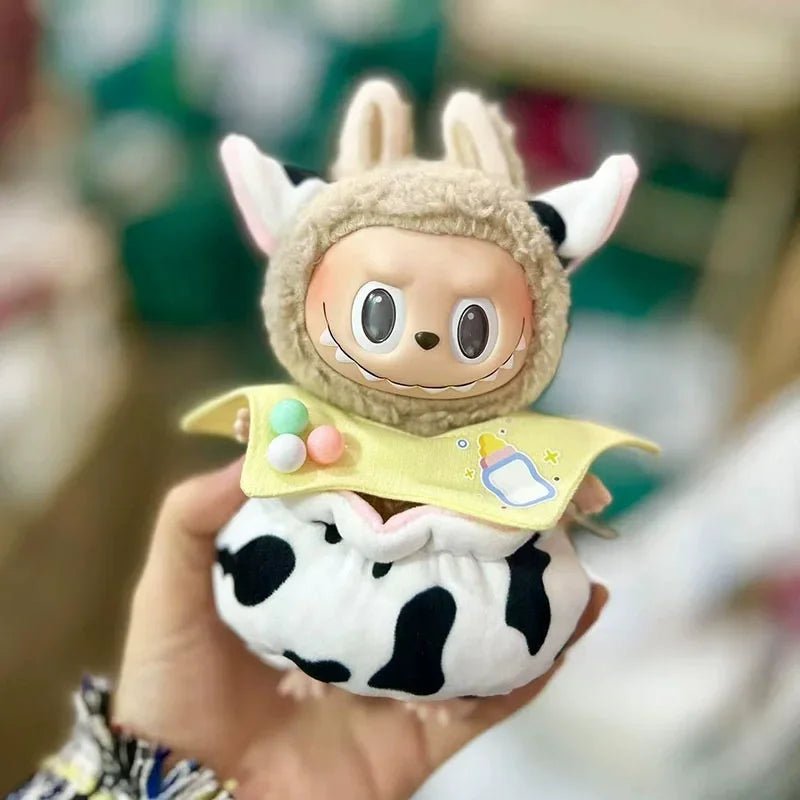 Mini Plush Doll'S Clothes Outfit Accessories For Korea Kpop Exo Labubu V1 V2 Idol Dolls Pit strip climbing suit Clothing Gift