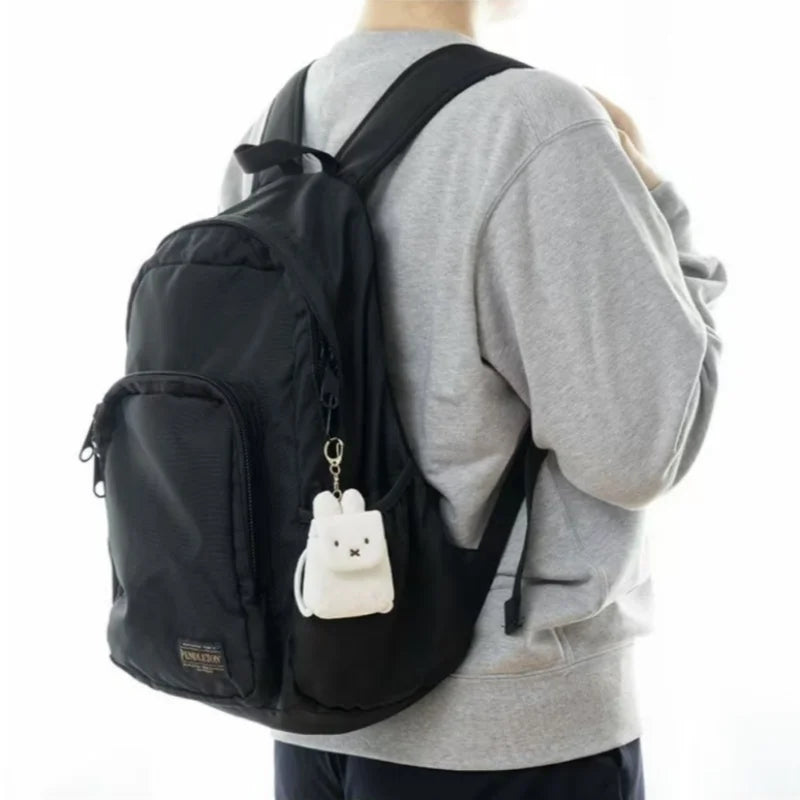 kawaii Miffy Boris Embroidered Headphone Bag Storage Bag Coin Purse Schoolbag Pendant Miffy Mini Styling Bag