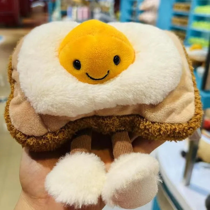 Jelly Cat 10cm Aiglin Taiwo Egg Toast Plush Doll Home Decoration Cute Cat And Dog Interactive Toys Holiday Gift