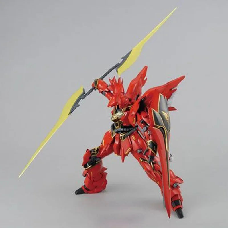 fake Bandai Original MODEL KIT GUNDAM MG 1/100 Anime Action Figure MSN-06S Sinanju OVA Assembly Model Toys Model Gifts For