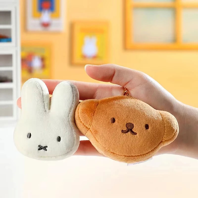 Kawaii Miffy Boris Plush Keychain Hanging Doll Toy Pendant Cute Toy Decorated Gift