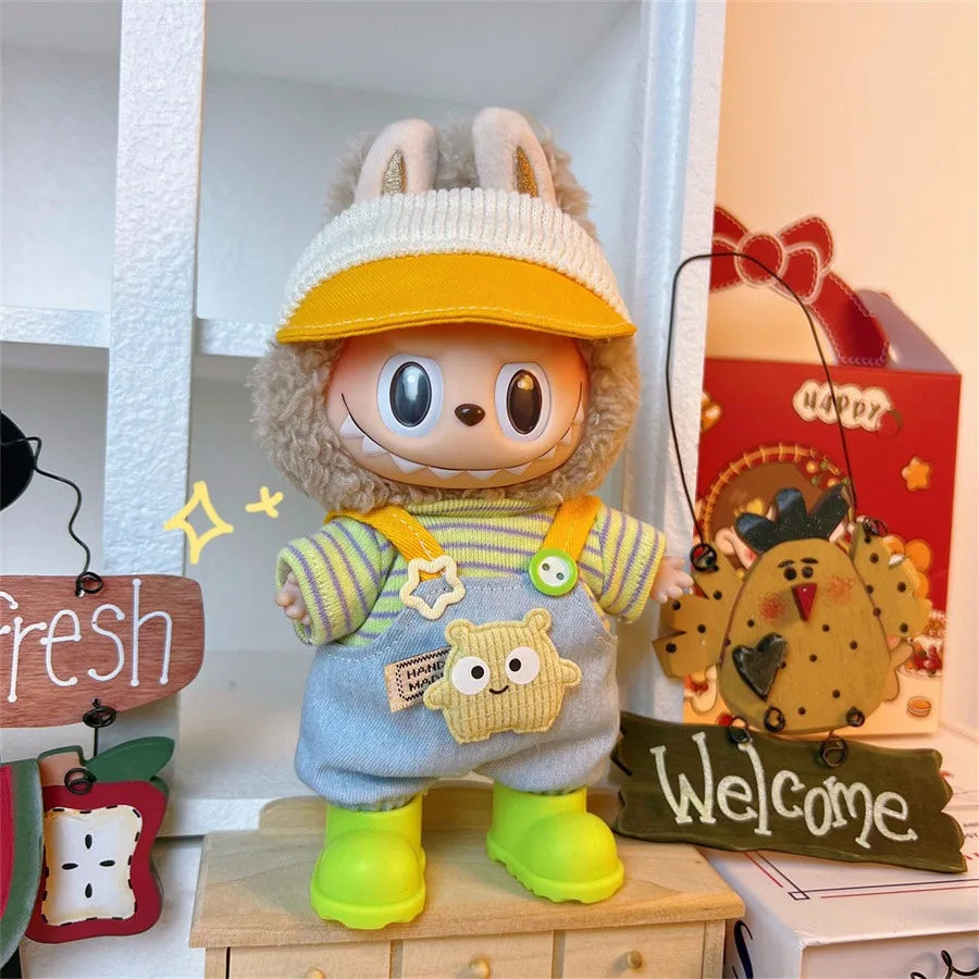 Doll Clothes Outfit Accessories For 17cm Labubu V2 V1 Doll's Clothing Different styles Cosplay dress Kid Toy Gift