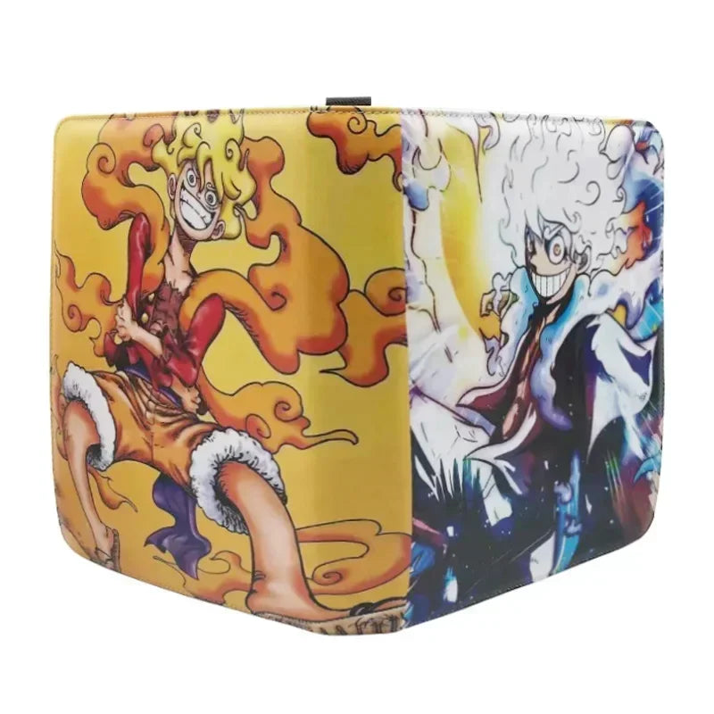 540Pcs 9 Pocket Anime One Piece Luffy Zoro Cards Book zipper PU leather Cards Binder Display Game Collection Card Kids Toy Gift