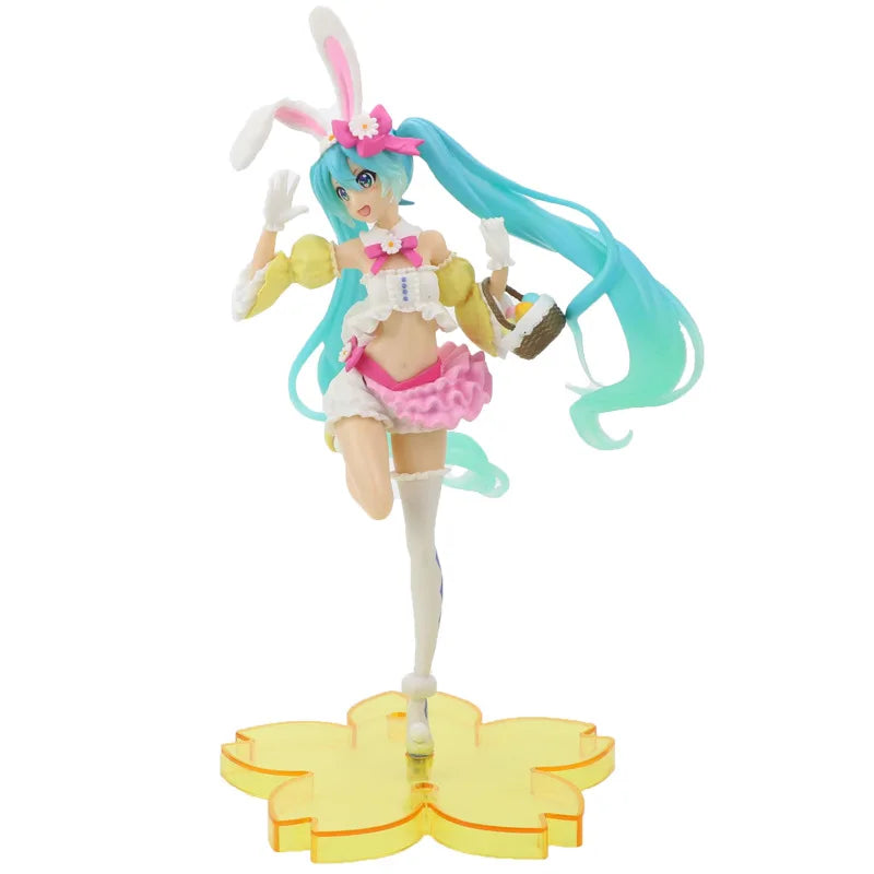 Anime Miku Pink Sakura Hatsune Miku Doll Toy PVC Action Figure Model Cosplay Props Girl Collection Figurine Gifts
