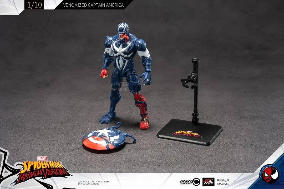 ZD Original Venom Parasitic Iron Man Thanos Symbiote Captain America Black Panther 1/10 Marvel legends Action Figure Anime Toy