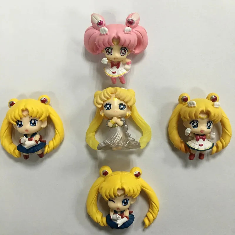 10CM Anime 5 Styles of Sailor Moon Figure Standing Posture Anime Model Toys Gift Doll Collection Decoration PVC