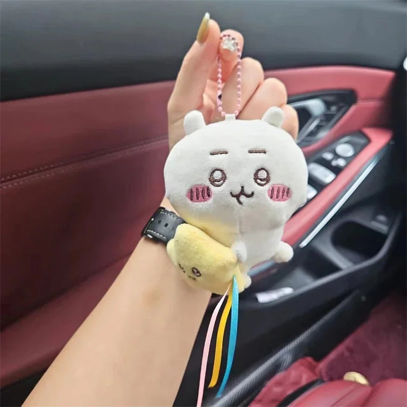 Chiikawa Plush Doll Pendant Star Hugging Series Hachiware USAGI Cute Cartoon Keychain Hanging Keychain Plush Doll Accessories