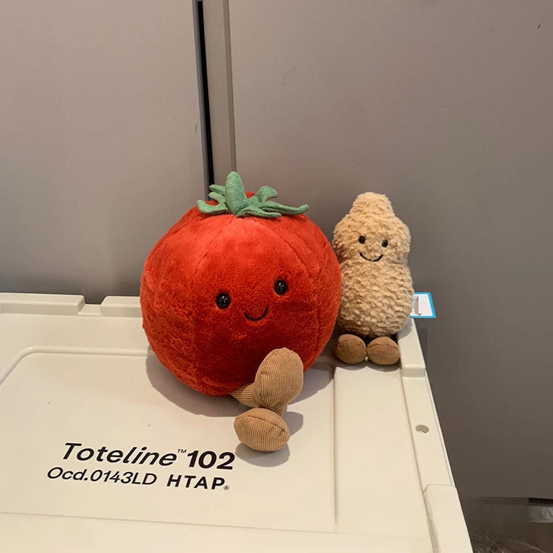 Jellycat with tags Jellycat fun tomato tomato sweet soft soothing doll plush fruit cute plush toy doll holiday gift stuffed toy